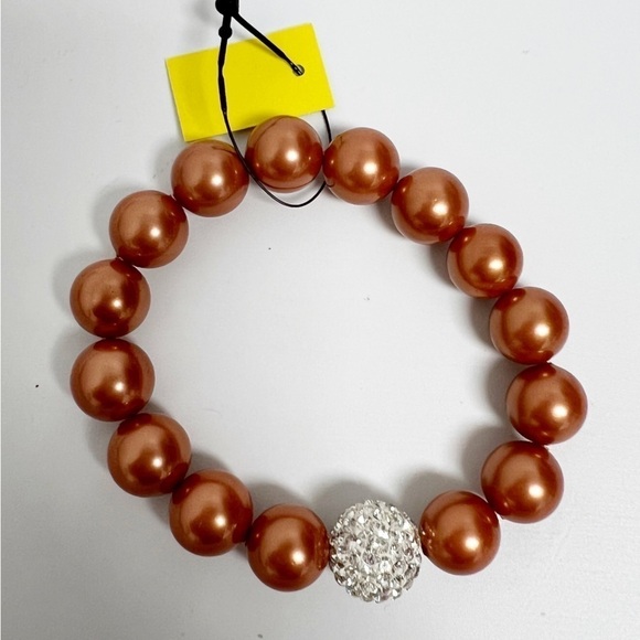 Andre Francois faux pearls stretch bracelet NEW - Picture 7 of 7